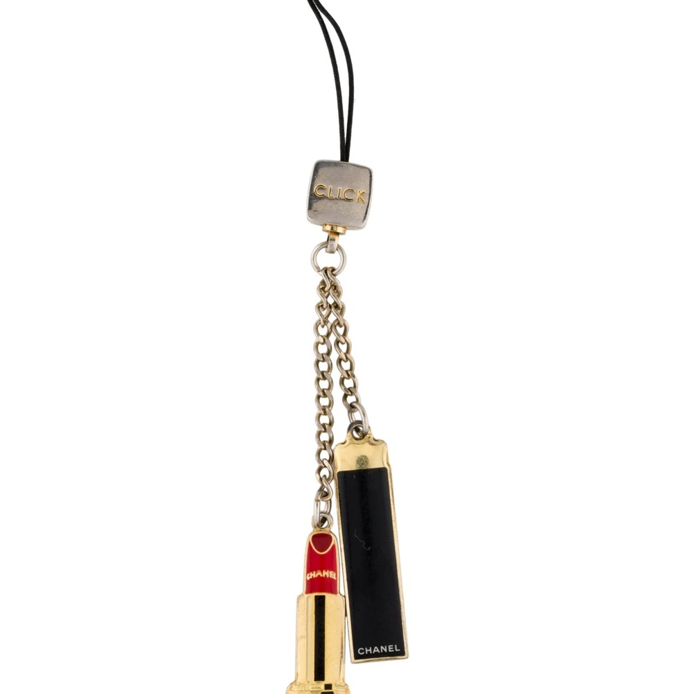 CHANEL Gold Lipstick Phone/Bag Charm / Keychain